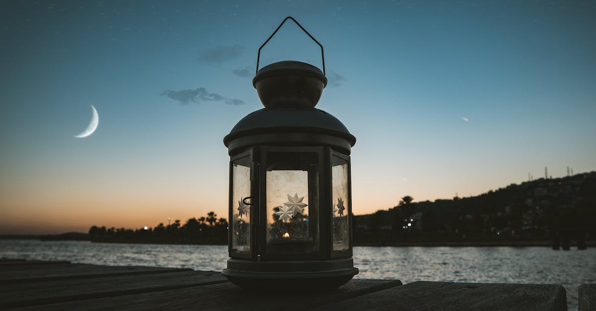 Gray Metal Candle Lantern on Boat Dock 1