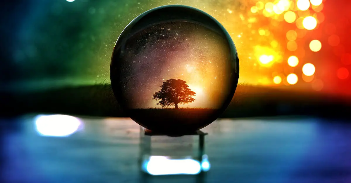 Selective Focus Photography of Water Globe With Tree Illustration 2