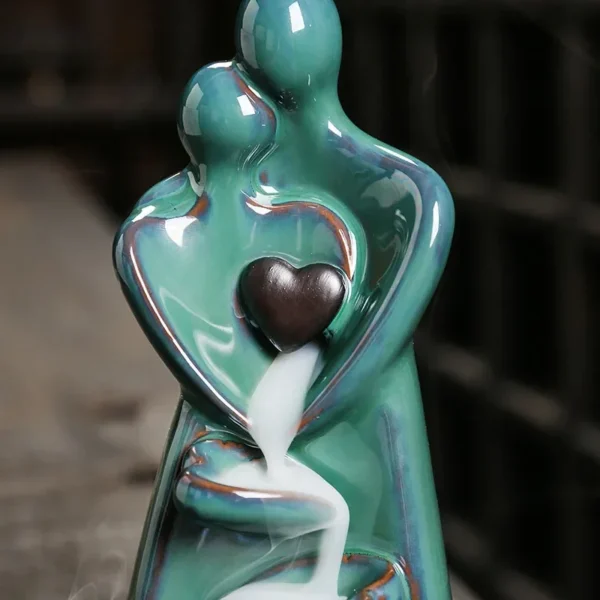 Lovers Ceramic Backflow Incense Burner - Image 5