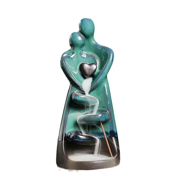 Lovers Ceramic Backflow Incense Burner - Image 2