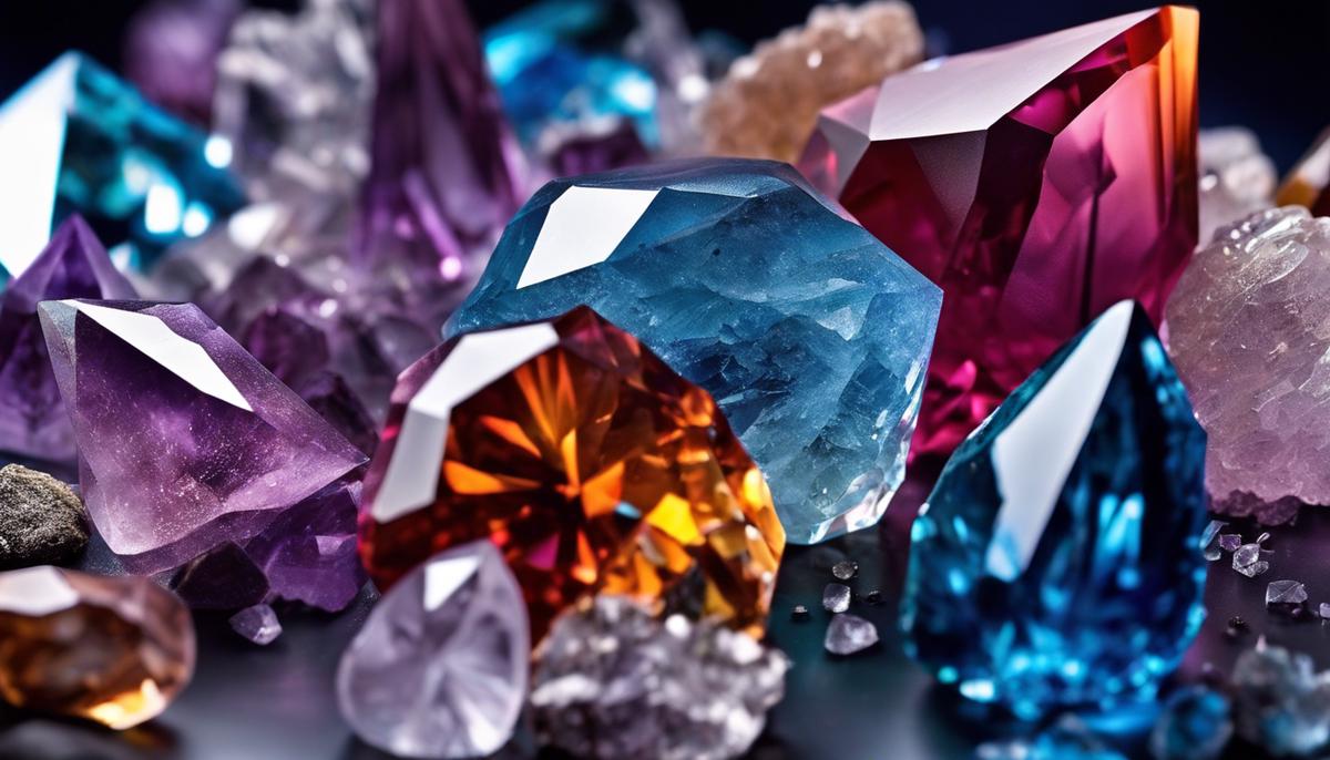 A close-up image of crystals, representing crystal properties and selection.